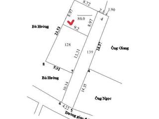 F0 80m võng ngoại  võng xuyên  phúc thọ . mt 8,97m đường oto . giá đầu tư