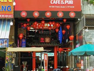 Mt đề thám, quận 1  dt 4x18m, trệt 1 lầu  khu phố tây sầm uất, phù hợp f&b, showroom,... kdtd