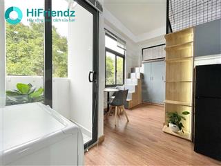 Cho thuê căn 1pn + duplex hai không gian ngủ full nt, máy giặt riêng ban công siêu đẹp