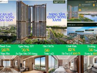 Căn hộ a&t sài gòn riverside thanh toán chỉ 20% từ 700 triệu sở hữu căn hộ 68m2 view sông sài gòn