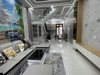 Nhà đẹp hà huy giáp q.12, 3 tầng 4x15m (60m2) 3pn, 4wc, hẻm 6m thông. chỉ 6.3 tỷ sát mt hhg