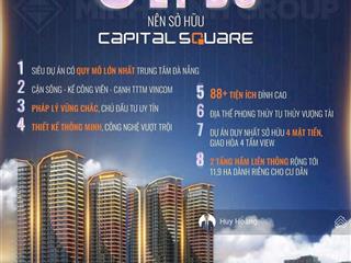 Top 8 lý do nên sở hữu capital square