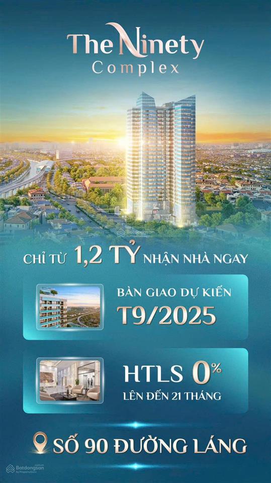 Chuẩn 100%, 1,2 tỷ vốn tự có đã sở hữu căn studio 34m2 tổng giá 3,6 tỷ tại dự án 90 đường láng