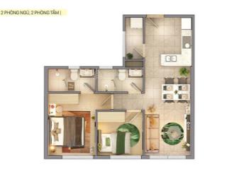 Bán căn hộ chung cư tại khu đô thị cát lái, giá ưu đãi 2,9 tỷ, 57m2, 2pn 2wc