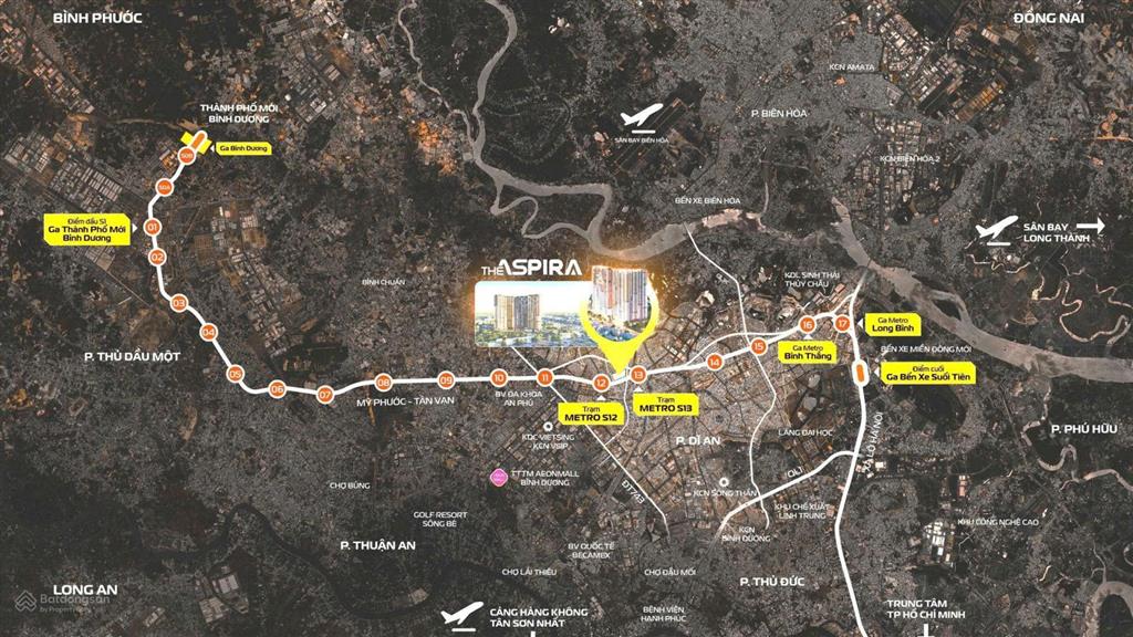Bán căn 1pn the aspira 1,65 tỷ | cạnh metro số 1 & vành đai 3 | thanh toán nhẹ