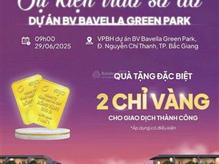 Lô rẻ nhất đáng an cư nhất dự án chỉ với vốn từ 1,7(30%) tỷ sở hữu đất nền khu đô thị bavellagreen