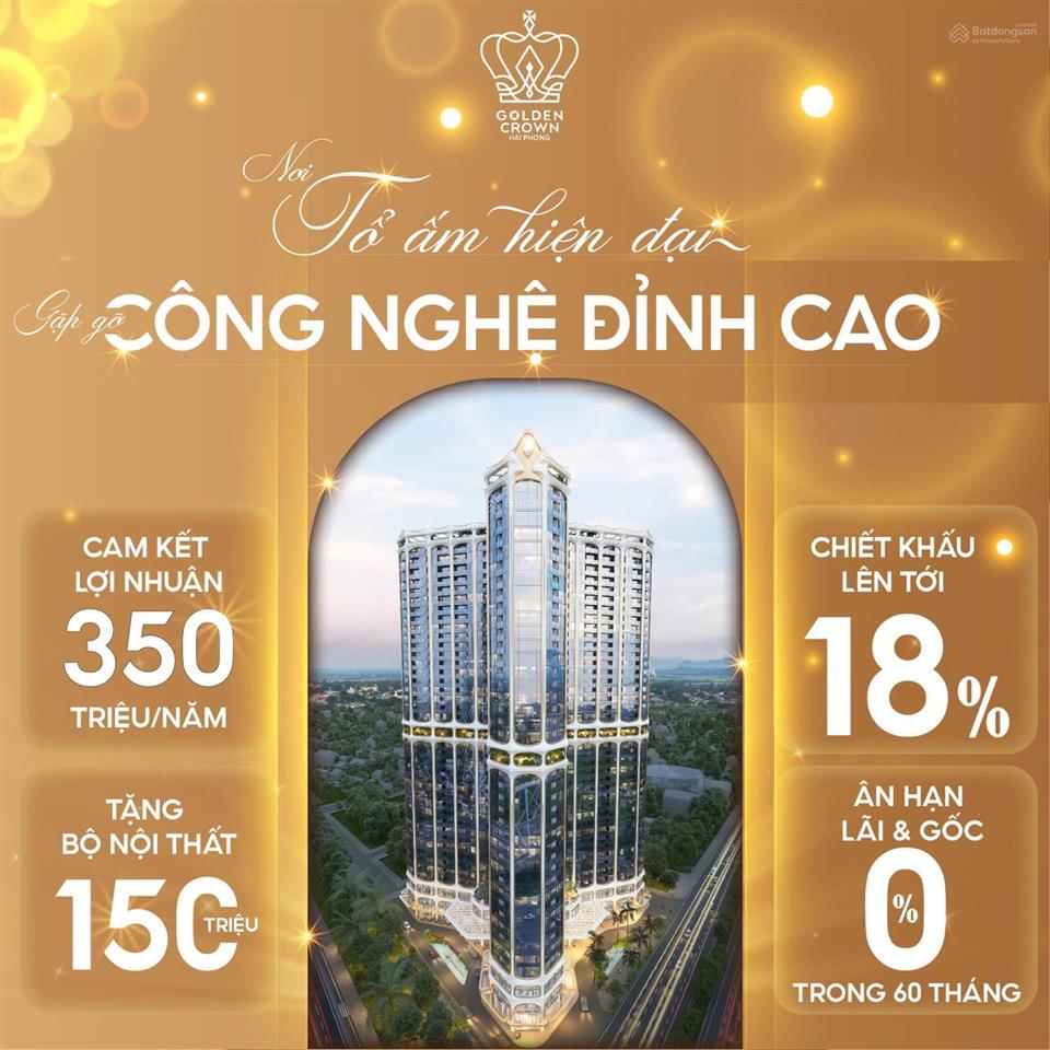 Đầu tư 800tr nhận ngay 350tr, căn hộ 2pn cao cấp, sổ đỏ full nội thất 5* cao cấp nhất tp hải phòng