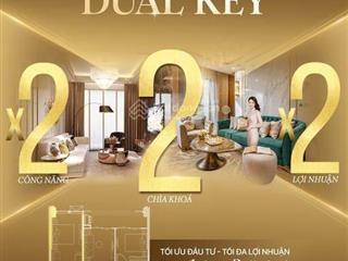 Chỉ 1 tỷ mua 1 sở hữu 2 căn hộ dualkey cam kết thuê 12% 2 năm  full nội thất 5*, sổ lâu dài