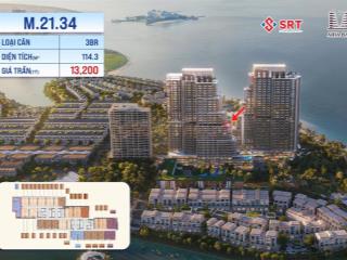 Aria bay căn 3 pn view trực diện biển, bàn giao full nội thất, có cả máy rửa bát luôn