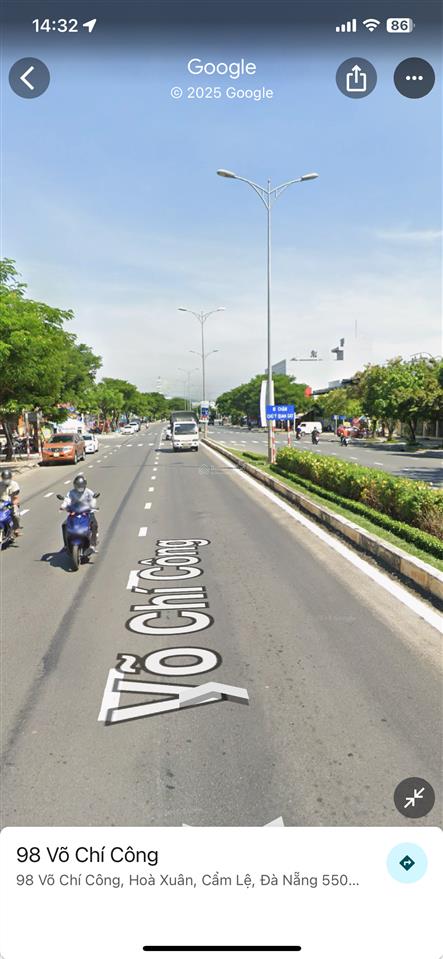 Bán đất 247,5m2 tại võ chí công, hòa xuân, cẩm lệ, đà nẵng, chỉ với 22 tỷ