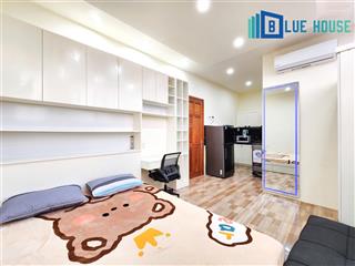 Căn hộ studio new 100% ngay tòa nhà viettel, vòng xoay dân chủ. full nội thất, máy giặt riêng
