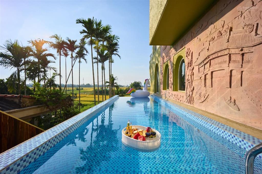 Villa home view lúa hồ cánh đồng hội an