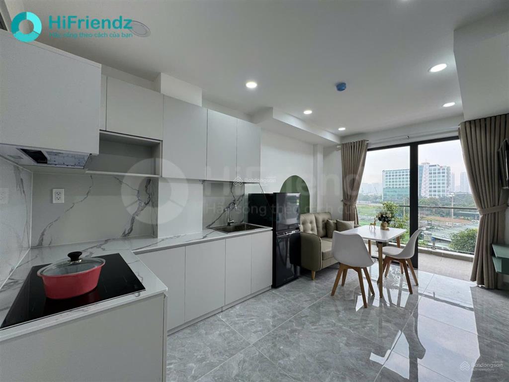 Căn hộ 1 phòng ngủ phòng khách bếp riêng biệt thoáng mát  ban công  full nội thất gần cầu sài gòn