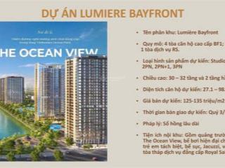 Lumiere bayfron tại vinhomes ocean park chung cư cao cấp