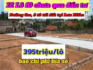 395triệu, có lô đất ô tô tới cửa, đường 6m, đất tại lưu kiếm, thủy nguyên, hải phòng