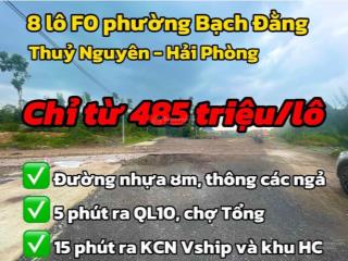 Chỉ 495tr đất tại phường bạch đằng, 68m2, pháp lý đầy đủ, bao trọn chi pí