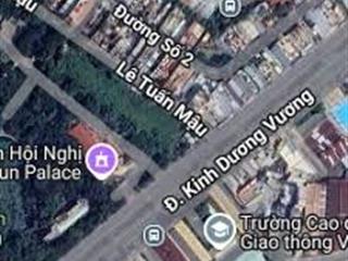 Góc 2 mặt tiền kinh dương vương, vị trí đắc địa đối diện công viên phú lâm