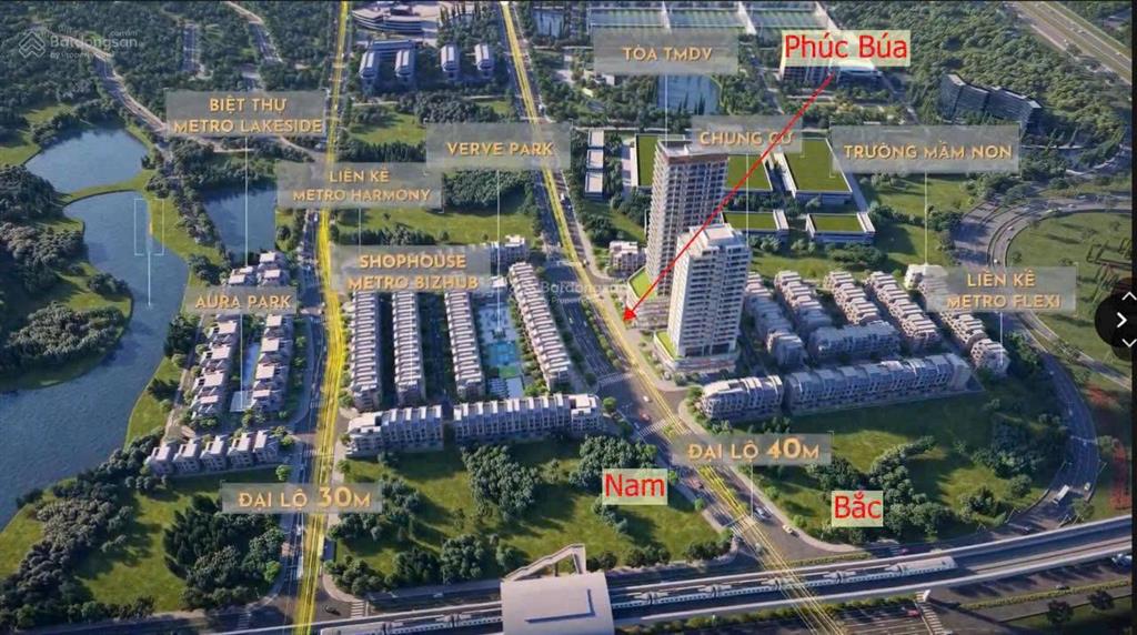 Quỹ độc quyền shophouse mặt tiền 8m đối diện 2 tòa chung cư hòa lạc metro. ưu tiên 1 vào được luôn