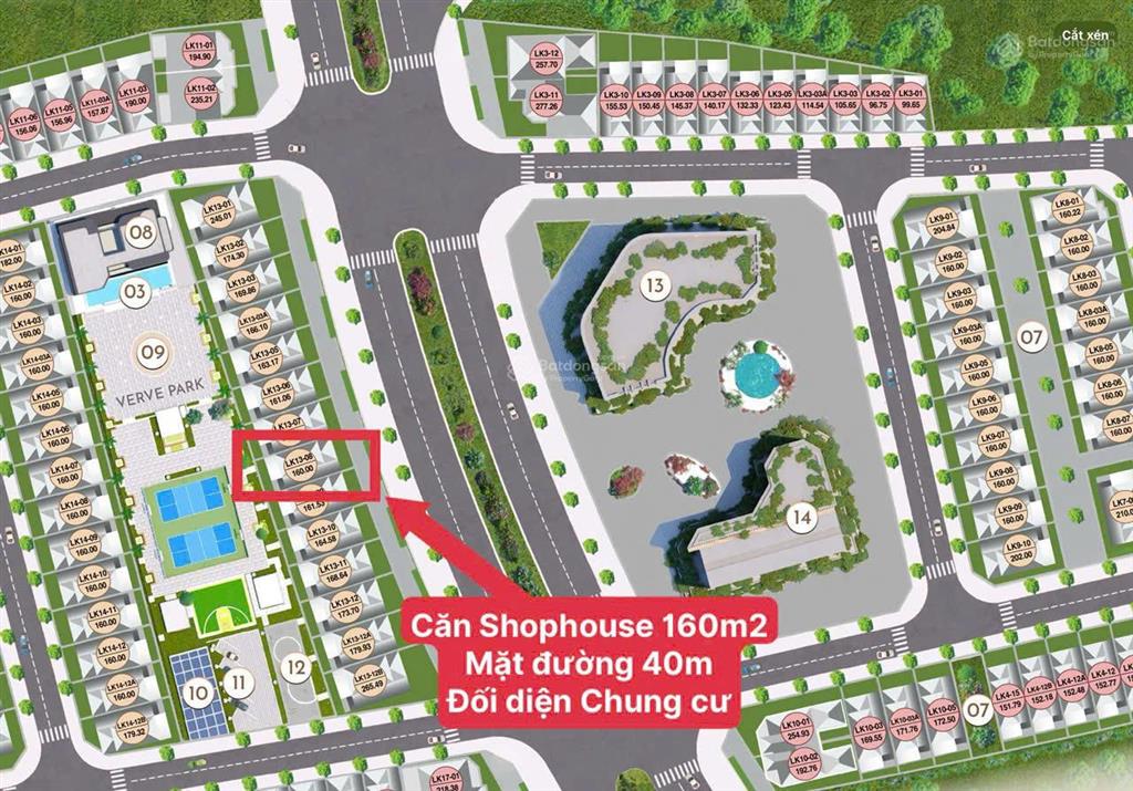 Quỹ độc quyền shophouse mặt tiền 8m đối diện 2 tòa chung cư hòa lạc metro. ưu tiên 1 vào được luôn