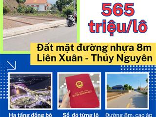 Tìm đâu ra đất giá tốt như này! mặt đường nhựa 8m tại thủy nguyên, hải phòng. chỉ 565 triệu/lô