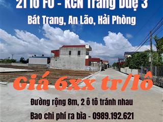 Siêu phẩm đất nền tại thượng trang, an lão, hải phòng  ngay kcn tràng duệ 3  giá 6xxtr/lô