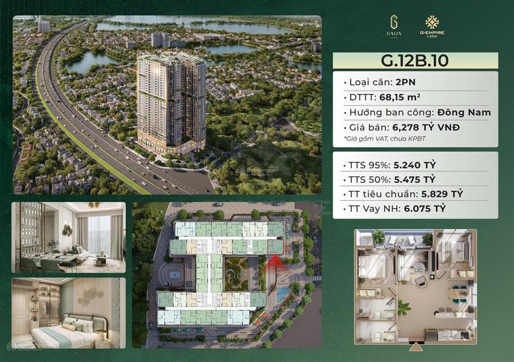 [quỹ hàng] sót lại căn 2pn+ lô góc hướng đông nam căn góc siêu thoáng view sông hồng chiết khấu 19%