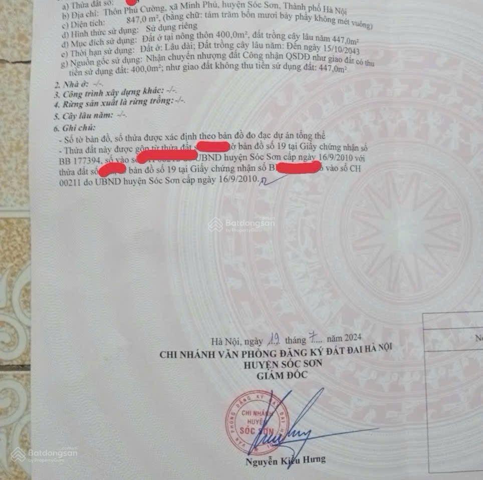 Trục chính thôn gần ql35 mặt tiền khủng hơn 40m đầu tư sinh lời cao