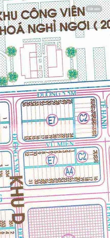 Bán đất quy hoach nam cầu cẩm lệ