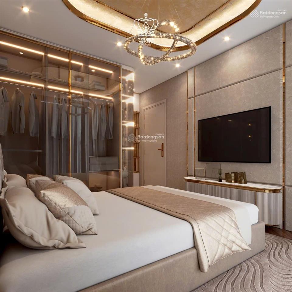 Chỉ cần 917tr sở hữu ngay căn hộ 5* 2pn golden crown hải phòng cam kết thuê lại dòng tiền 6%/năm