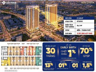 Sở hữu căn studio view biển mỹ khê chỉ từ 837 triệu