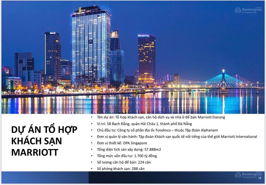 Bán căn hộ m landmark residences  view sông hàn, đẳng cấp trung tâm đà nẵng