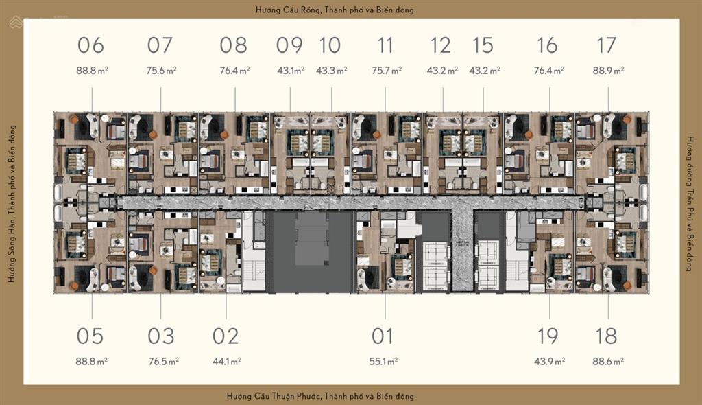 Bán căn hộ m landmark residences  view sông hàn, đẳng cấp trung tâm đà nẵng