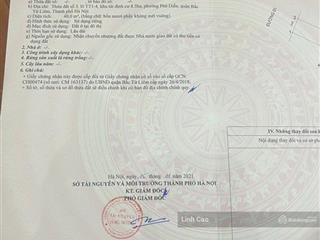 Bán 40m2 đất mặt đường phúc diễn gần đh nông nghiệp và môi trường  giá tốt