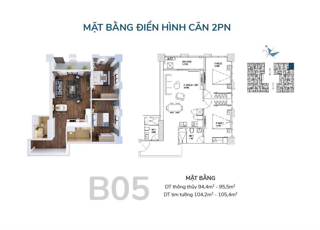 Bán gấp căn hộ 2pn, 2wc, diện tích 78m2 tại tòa tháp thiên niên kỷ, 5,9 tỷ