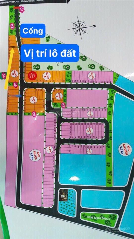 Bán đất nền dự án an nhiên garden, đường huỳnh châu sổ, phường 6, tân an, long an, 1,25 tỷ, 94,3m2