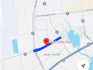 Cho thuê đất 2 mặt tiền đẹp trịnh đình thảo góc trần phước thành, đà nẵng