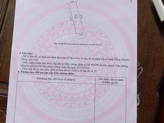 Đất đẹp cạnh trường cấp 1,2,3 nam hồng, đông anh, hà nội. đường thông, container tránh