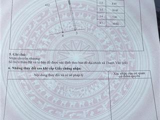 Mặt bằng mới, sổ mới. 203m2 trục chính thôn đình  thanh vân. cách ql2c và mọi tiện ích dưới 5p