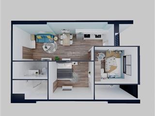 Bán fpt plaza 1 2pn 2wc full nội thất cao cấp, 2,65 tỷ, 56m2, đang cho thuê 10tr/tháng