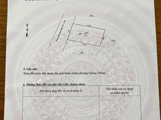 Chỉ 3.3 tỷ có lô đất đẹp cạnh trường chính trị, p.quảng thắng, tp. thanh hoá.