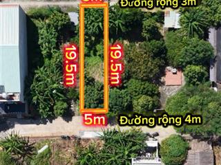 Đất thổ cư 2 mặt tiền trước sau, hẻm xe hơi, cách đường chính 826 20m, sát nhà bè hcm