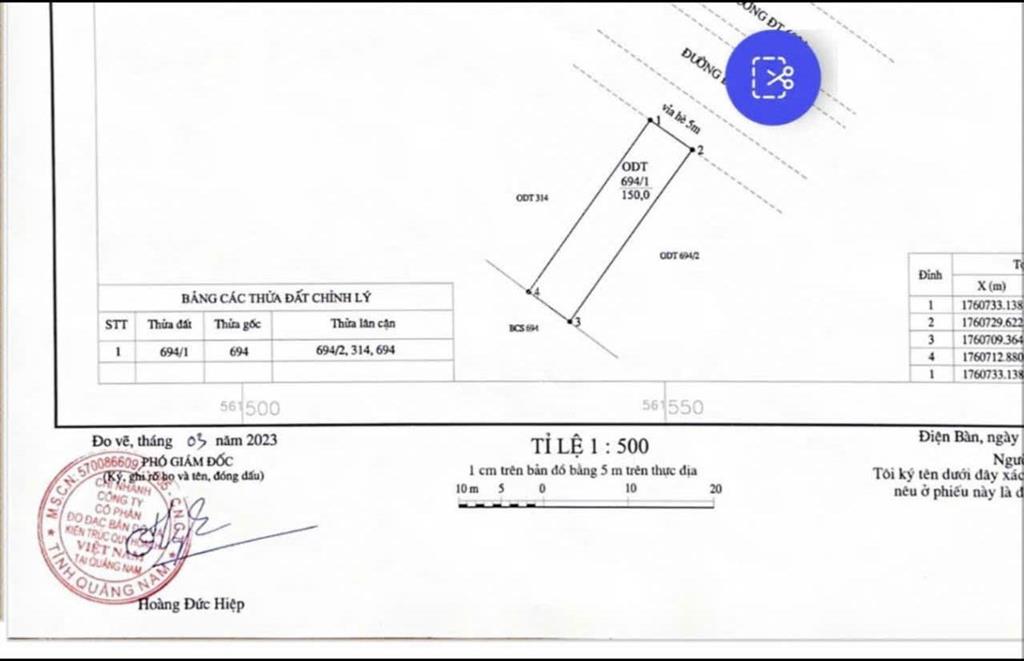 Đất vàng giá đầu tu 300m đường lạc long quân, sát dự án bắc hội an & the la queen ara, giá 8.850 tỷ