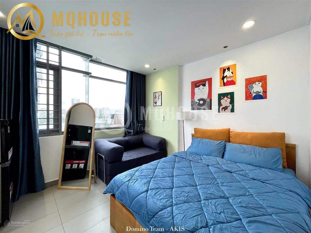 Sắp trống căn hộ 1 phòng ngủ vip ngay cầu sài gòn, ga metro, đường xuân thuỷ, đầy đủ tiện nghi