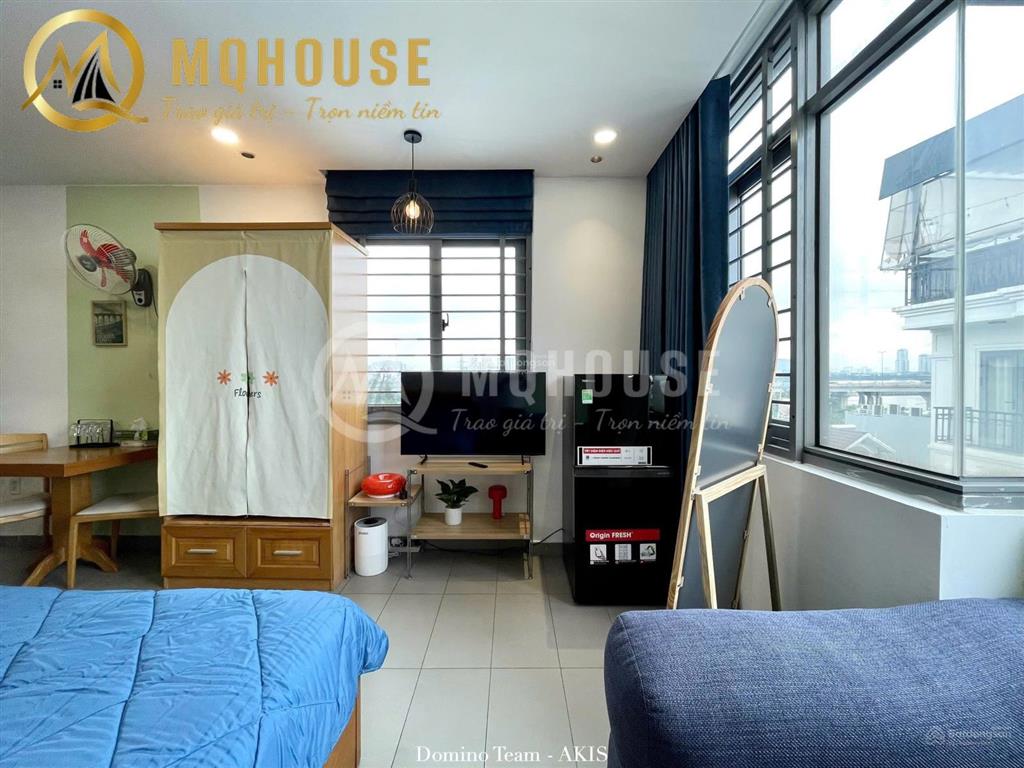 Sắp trống căn hộ 1 phòng ngủ vip ngay cầu sài gòn, ga metro, đường xuân thuỷ, đầy đủ tiện nghi