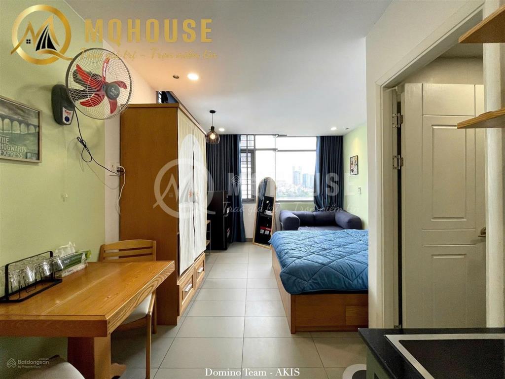 Sắp trống căn hộ 1 phòng ngủ vip ngay cầu sài gòn, ga metro, đường xuân thuỷ, đầy đủ tiện nghi