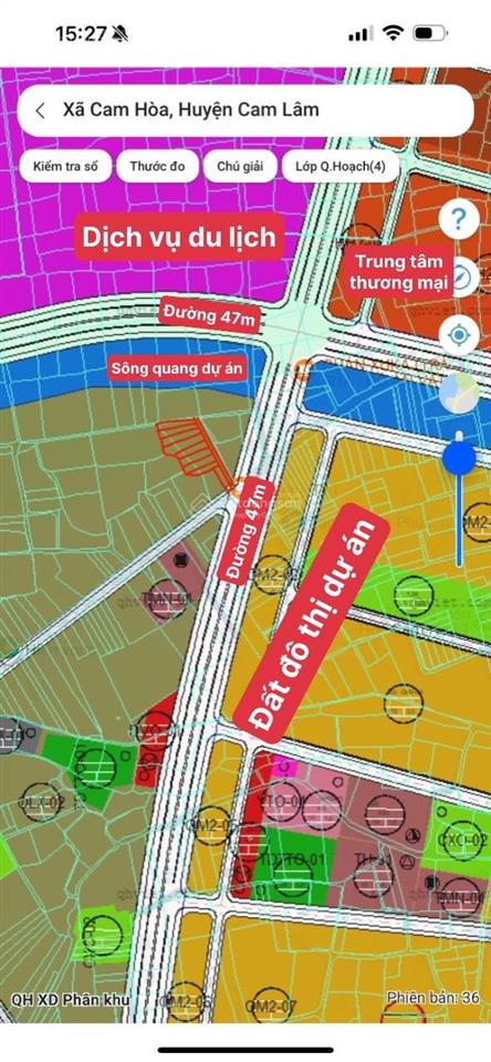 Đất cam lâm trục đường 47m  đã ra 9 sổ  vùng lõi quy hoạch đô thị & du lịch  giá chỉ 6tr/m2