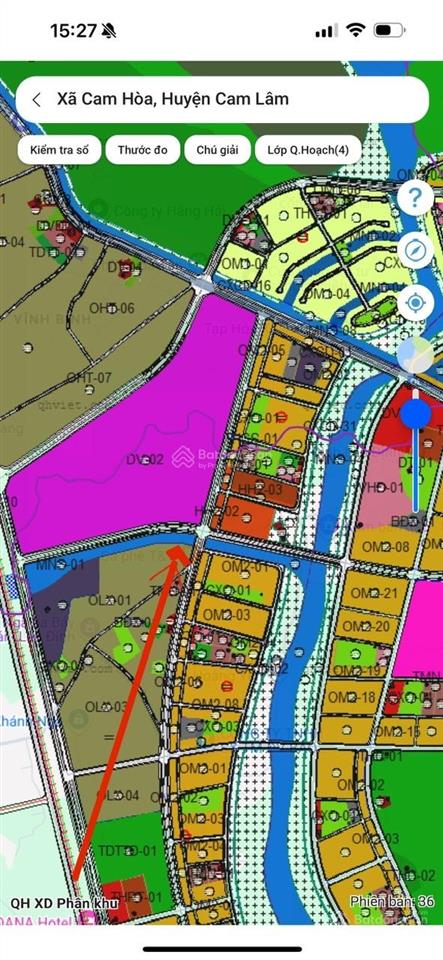 Đất cam lâm trục đường 47m  đã ra 9 sổ  vùng lõi quy hoạch đô thị & du lịch  giá chỉ 6tr/m2