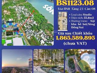 Căn hộ studio view sông giá tốt nhất giỏ hàng