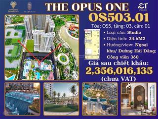 Căn hộ opus one view đẹp nhất giỏ hàng