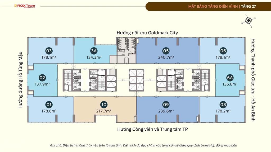 Căn 138m hiếm tại rox tower  hồ tùng mậu diện tích đẹp, vị trí vip, giỏ hàng không lặp lại!